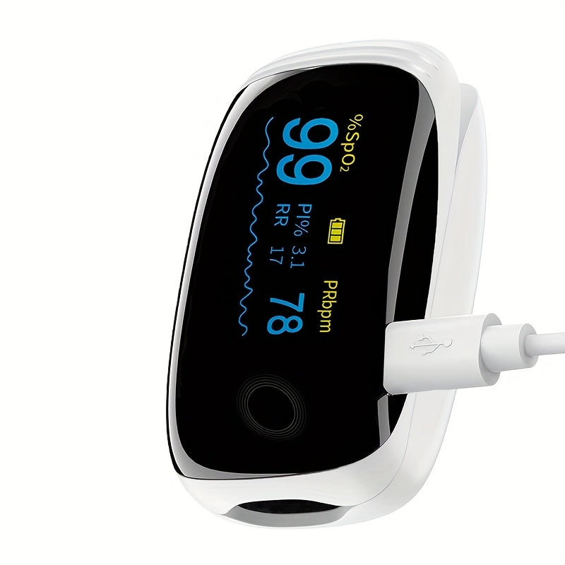 Nauwkeurige Vinger Pulsoximeter Saturatiemeter - Oplaadbare Zuurstofmeter voor Sport en Luchtvaart - Hartslagmeter voor Thuisgebruik