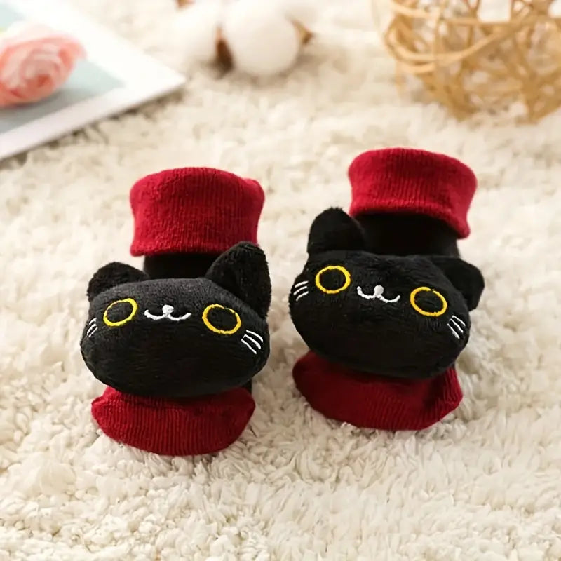 Dieren Sokken & Schoenen met Anti slip l Kinderkleding voor Baby & Peuter