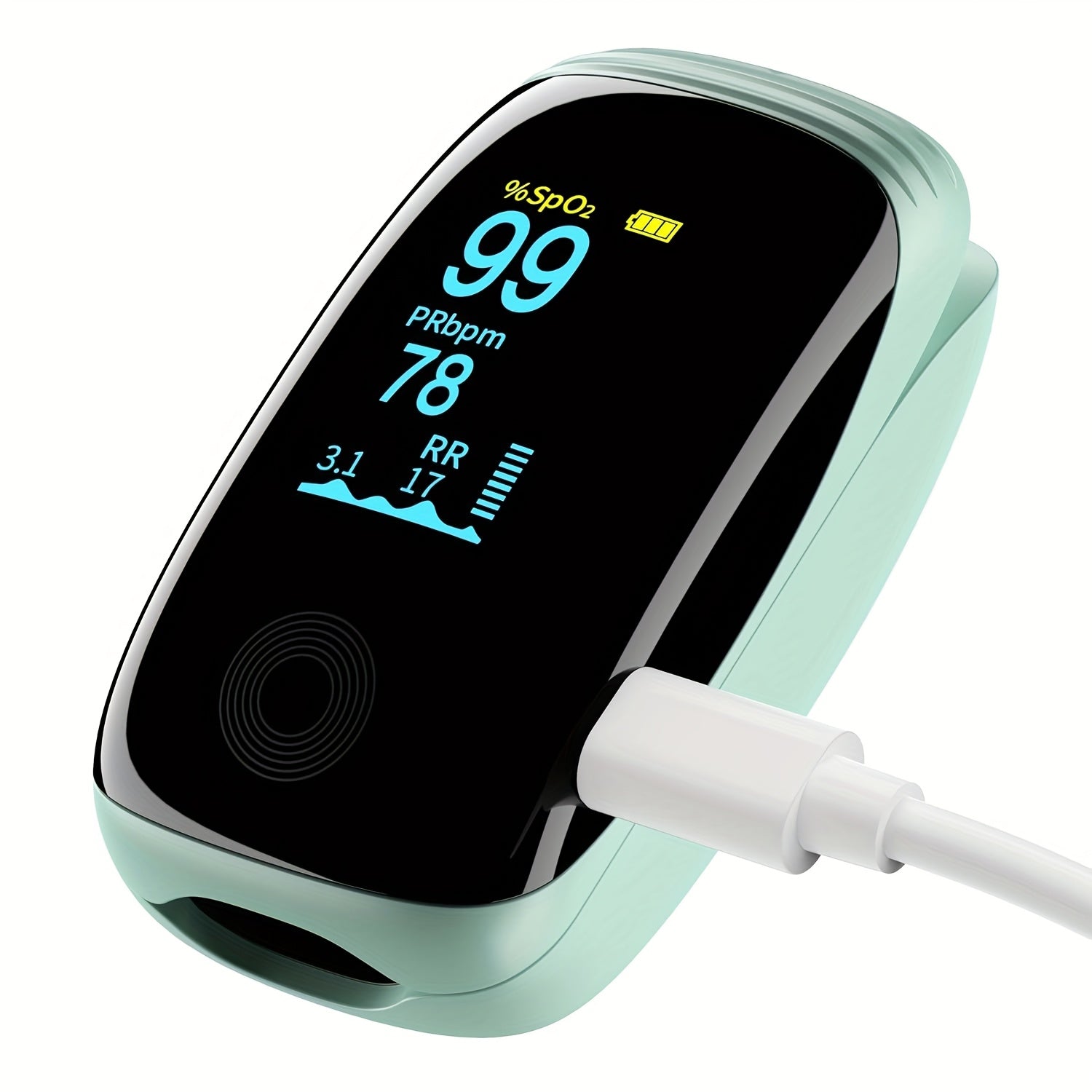 Nauwkeurige Vinger Pulsoximeter Saturatiemeter - Oplaadbare Zuurstofmeter voor Sport en Luchtvaart - Hartslagmeter voor Thuisgebruik