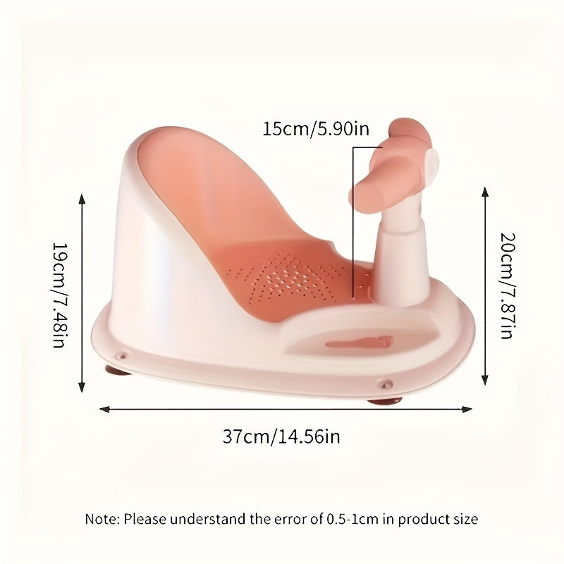 Baby Badstoel | Antislip Veiligheidsstoel met Zuignappen | Vierzijdige Bescherming | Badkameraccessoire | Perfect voor Feestdagen