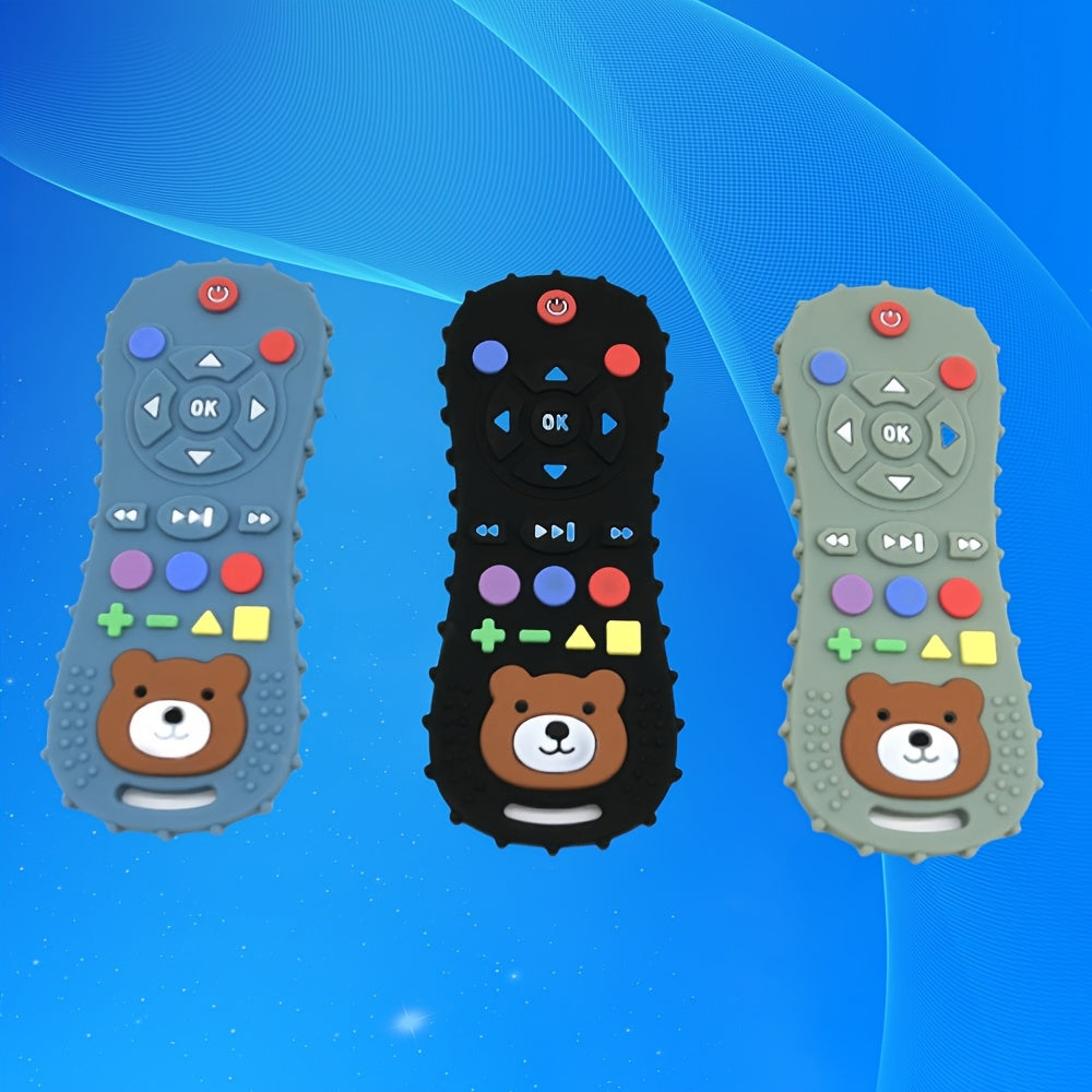 Siliconen Bijtspeelgoed voor Kinderen - Cartoon Teddybeer Ontwerp, Makkelijk Schoon Te Maken, Perfecte Feestdagen Cadeau