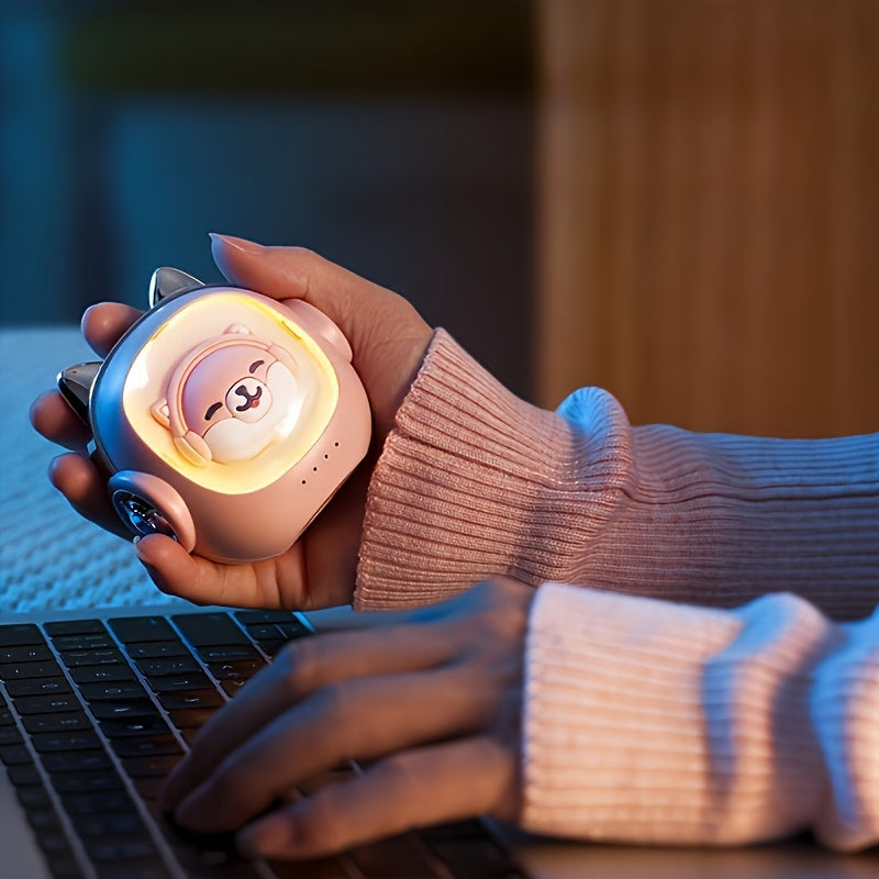 Hondvormige Handwarmer | USB Oplaadbaar Winteraccessoire met Sfeerverlichting