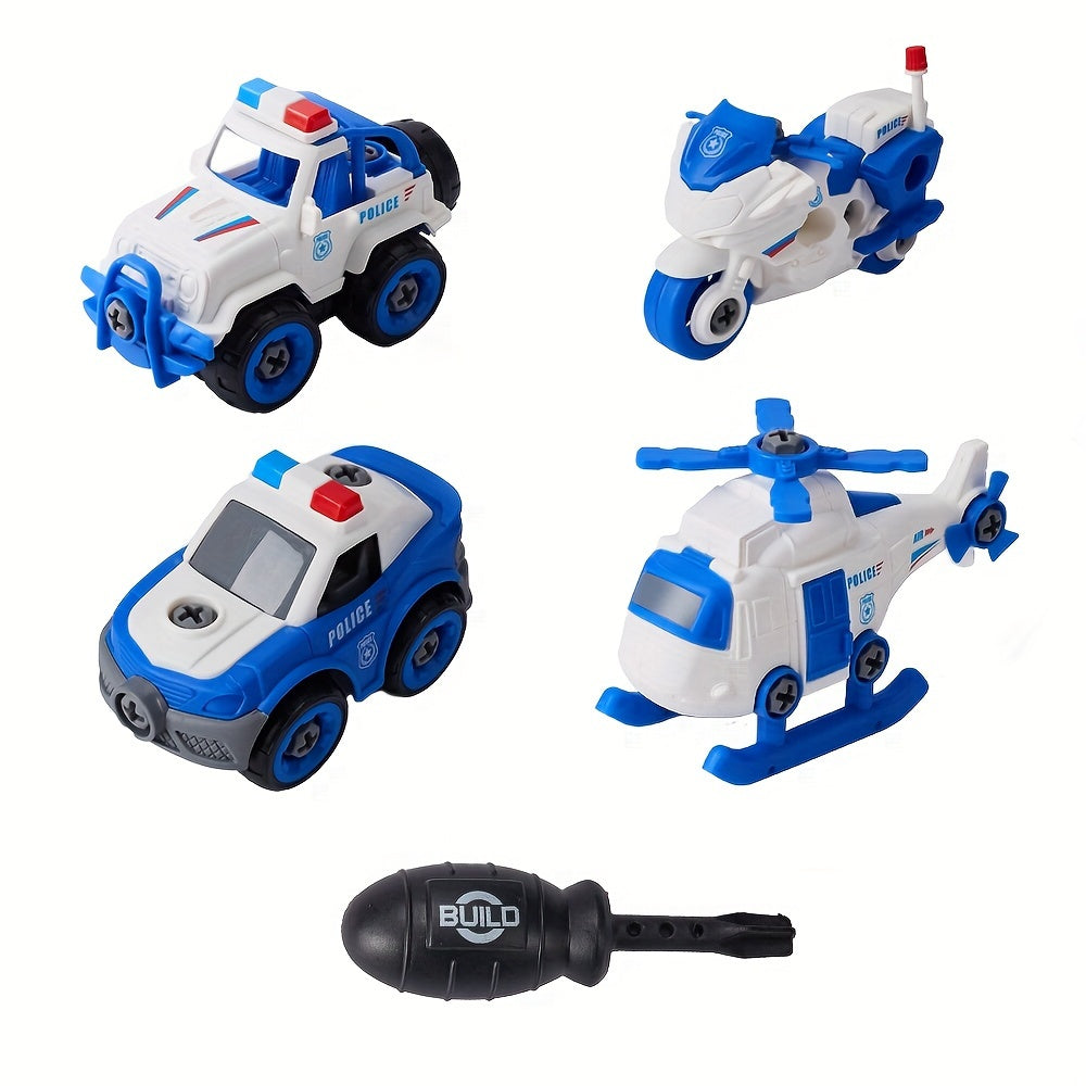 DIY Auto- & Motorfietsset met Schroevendraaier | Educatief Bouwspeelgoed voor Kinderen vanaf 3 Jaar