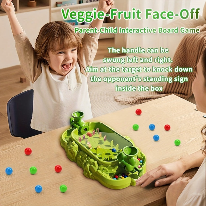 STEM Stickerstrijd Fruit & Groente | Educatief Familie Spel voor Kinderen 3+ | Hand-oog Coördinatie