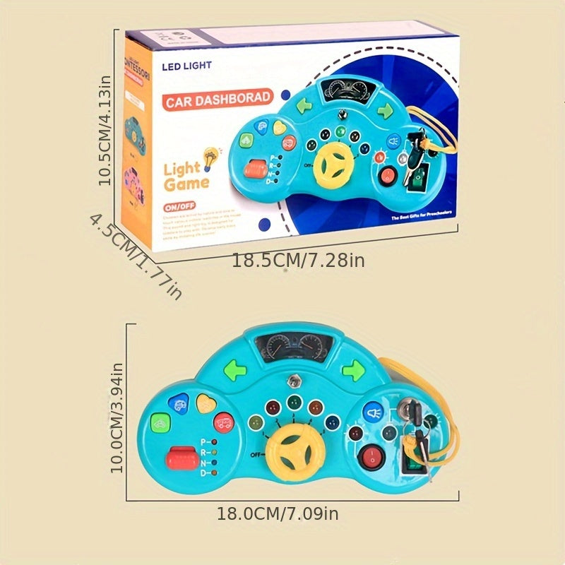 Educatieve Busy Board met Stuur | Geluiden, Lichten en Educatieve Knoppen (3-6 Jaar)