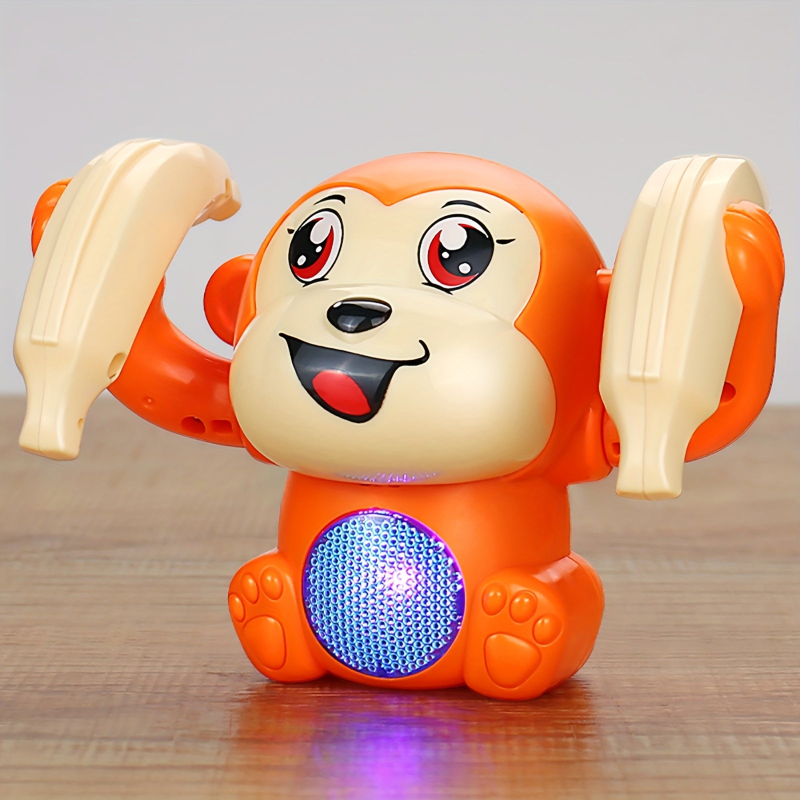 Interactieve Lichtgevende Aap – Lopend Speelgoed met Bewegend Hoofd | Speels Cadeau voor Kinderen en Baby's