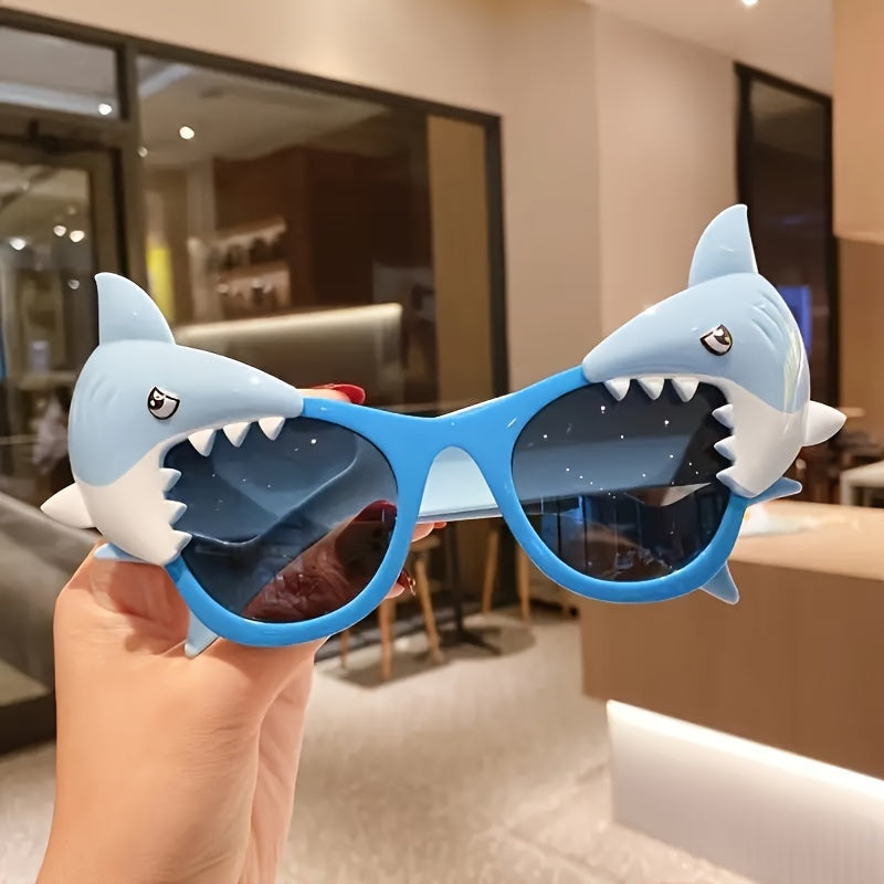 6x Haai-Thema Zonnebrillen – Leuke Strand & Pool Party Accessoires | Duurzaam PC-materiaal