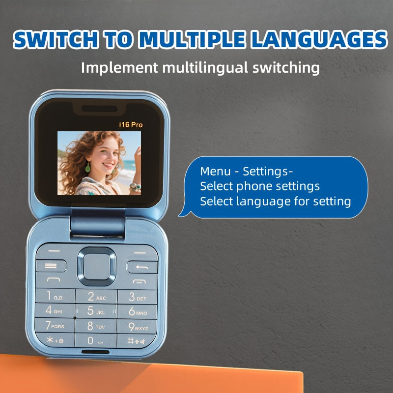 Mini klaptelefoon 2G | Dual sim opvouwbaar toestel