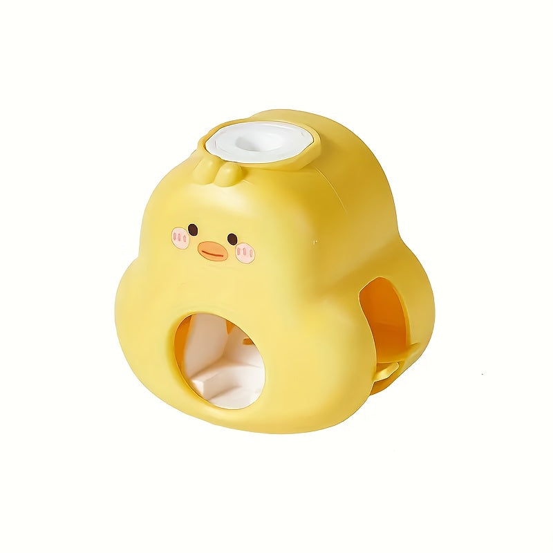 Tandpasta dispenser & tandenborstelhouder - schattig eend ontwerp