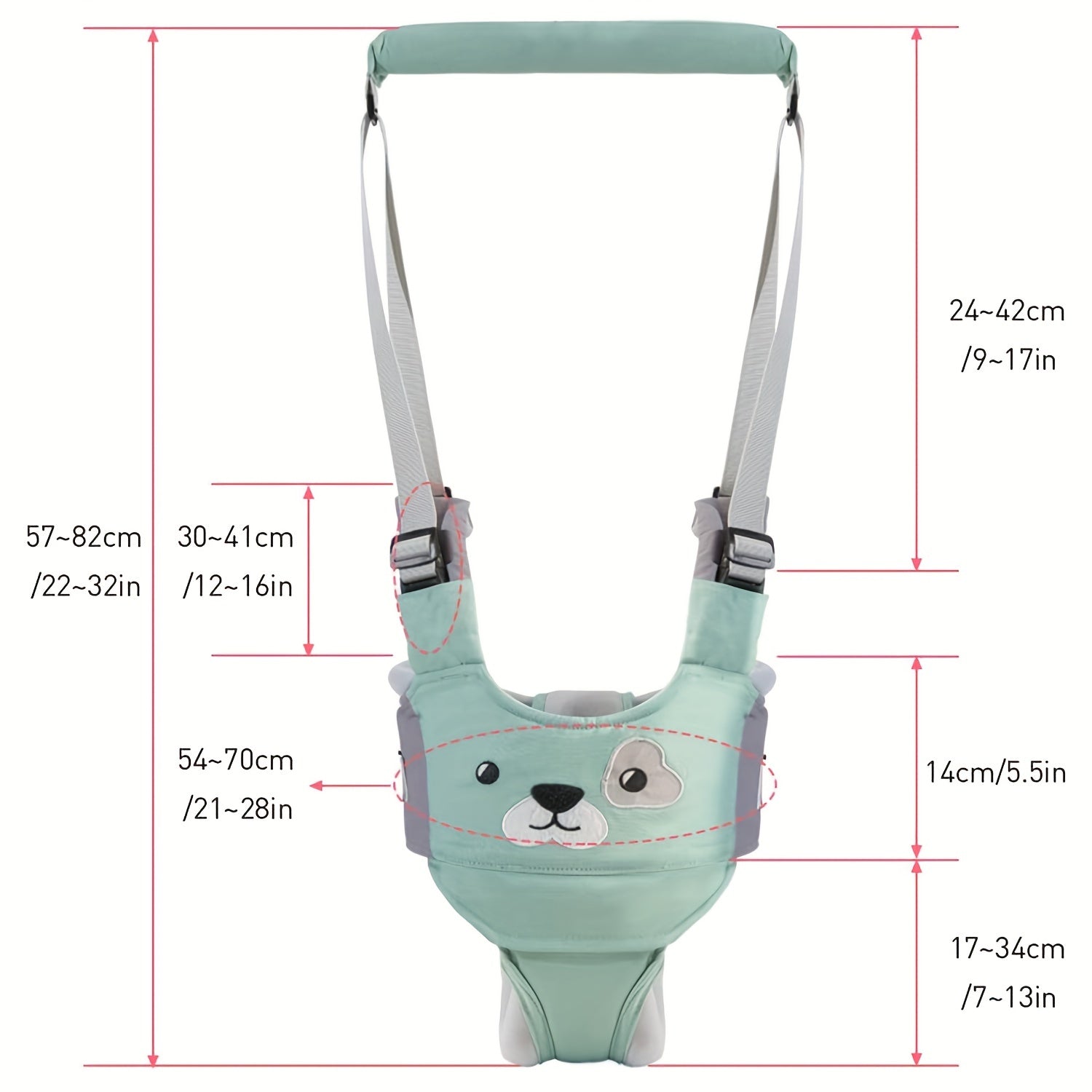 Handheld Baby Loop Harnas | Peuter Loop Assistent Gordel Veiligheidsharnas Met Afneembaar Kruisstuk Voor Baby’s Van 1 tot 3 Jaar