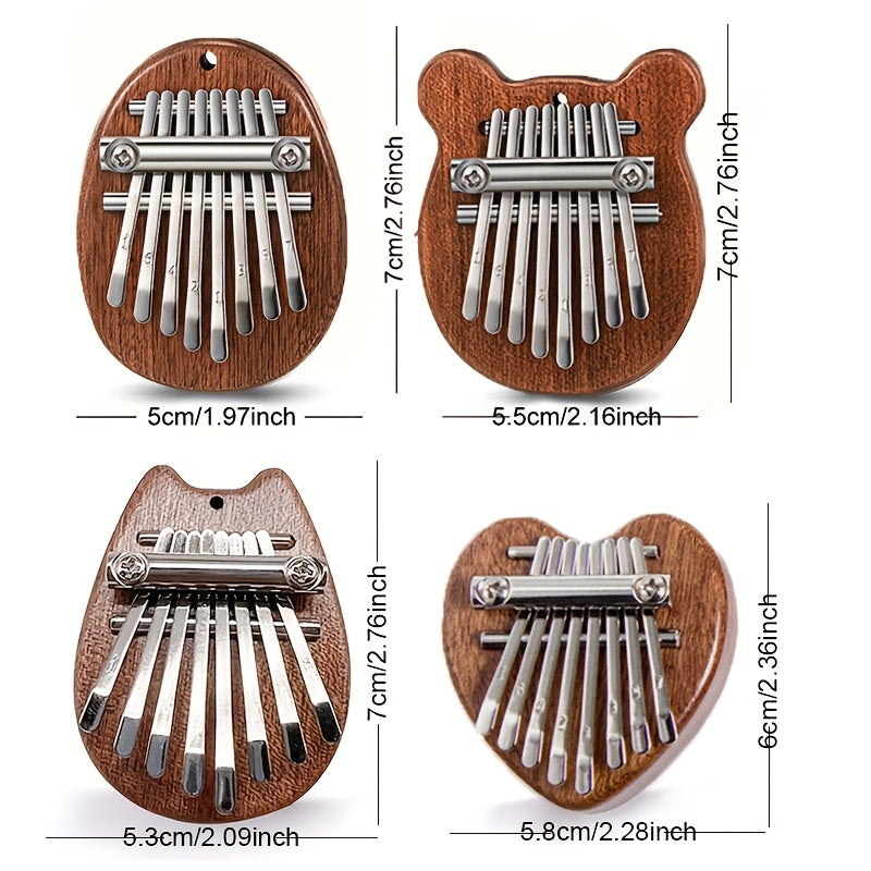 Mini Kalimba 8 Toetsen | Vingerduim Piano Muziekinstrument, Cadeau Jong & Oud