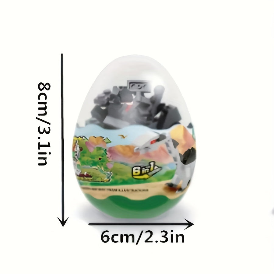 Dinosaurus Ei Bouwset | 6-delig Kleurrijk Educatief Speelgoed