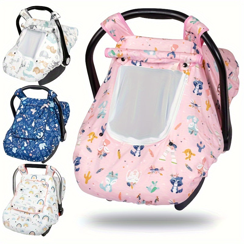 Warme Autostoelhoes Baby Winter - 3-in-1 Minky Hoes Maxi Cosi - Ademende Autostoel Cover Pasgeboren Jongens en Meisjes