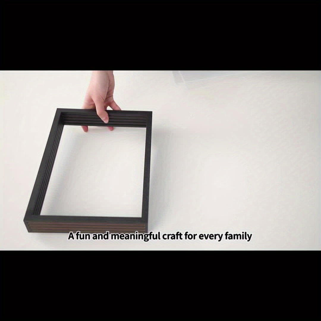 Transparant Handafdruk Fotolijst | Inclusief 6 Kleuren Verf en Houten Frame