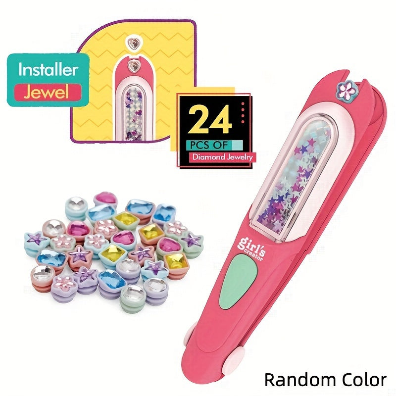 Haarstempel voor Meisjes - Haarjuwelen Set met Herbruikbare Diamanten, Creatieve Haarstyling Tool, Verjaardagscadeau