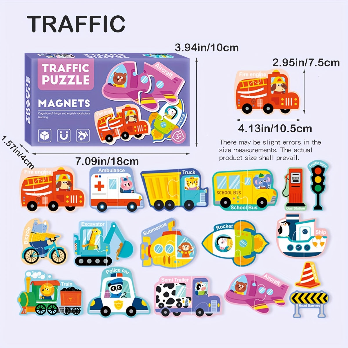 Magnetische Stickers Puzzelset | Letters, Cijfers & Meer – Cadeau voor Kerst & Verjaardag