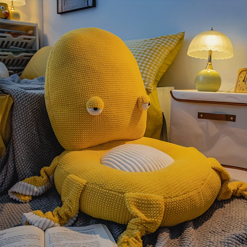 Schattig Octopus Zitkussen – Zachte Vloermat Voor Woonkamer Of Tatami