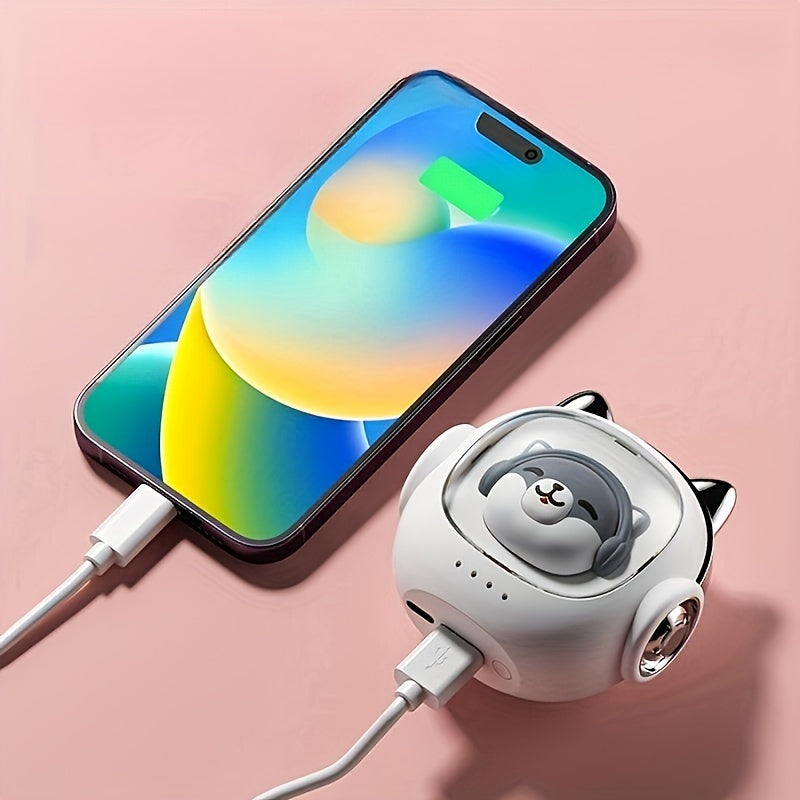 Hondvormige Handwarmer | USB Oplaadbaar Winteraccessoire met Sfeerverlichting