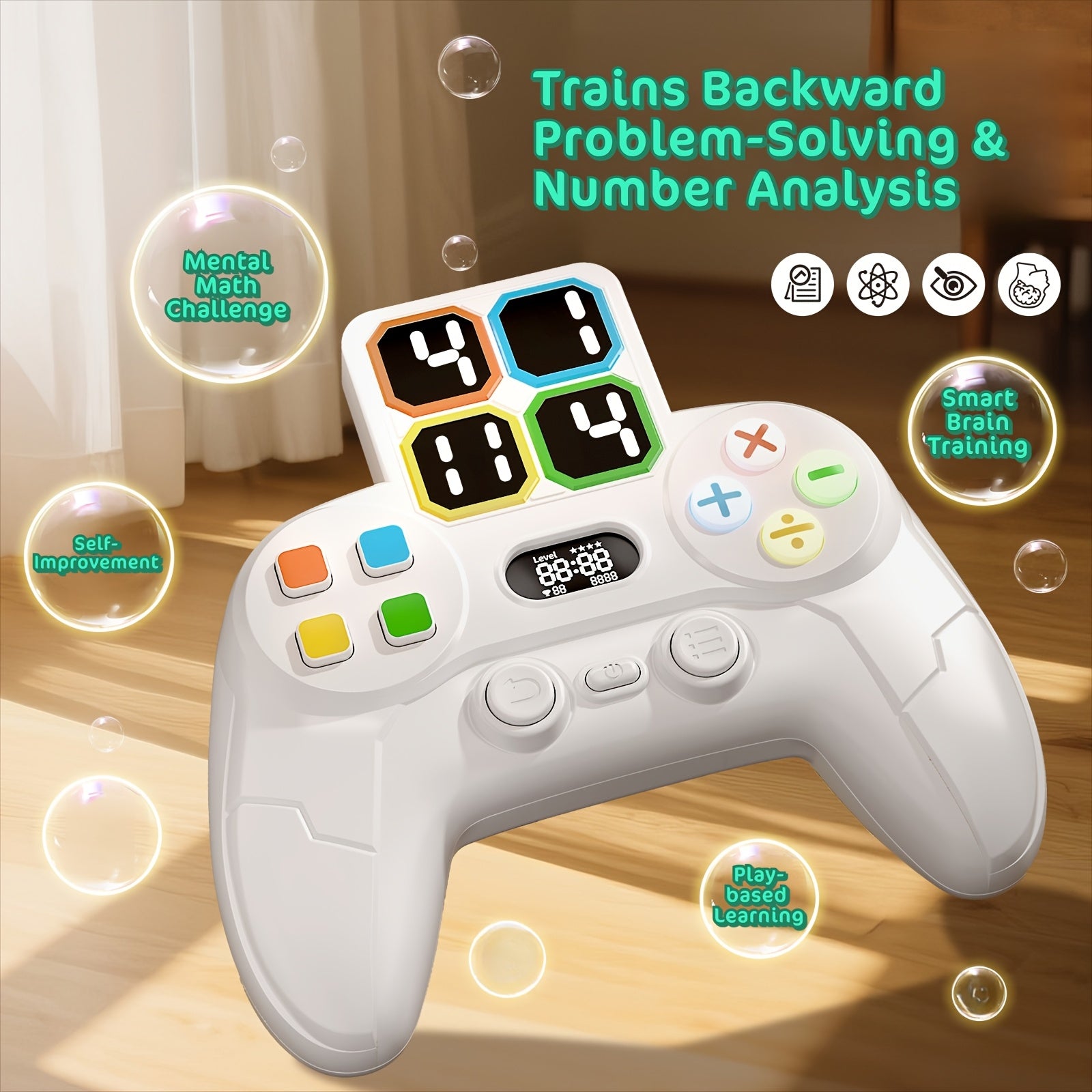 Elektronische Rekenpuzzel Spelcomputer voor Kinderen vanaf 6 Jaar - Educatief Denkspel voor Jongens en Meisjes - Hersenbreker Spelletje als Cadeau