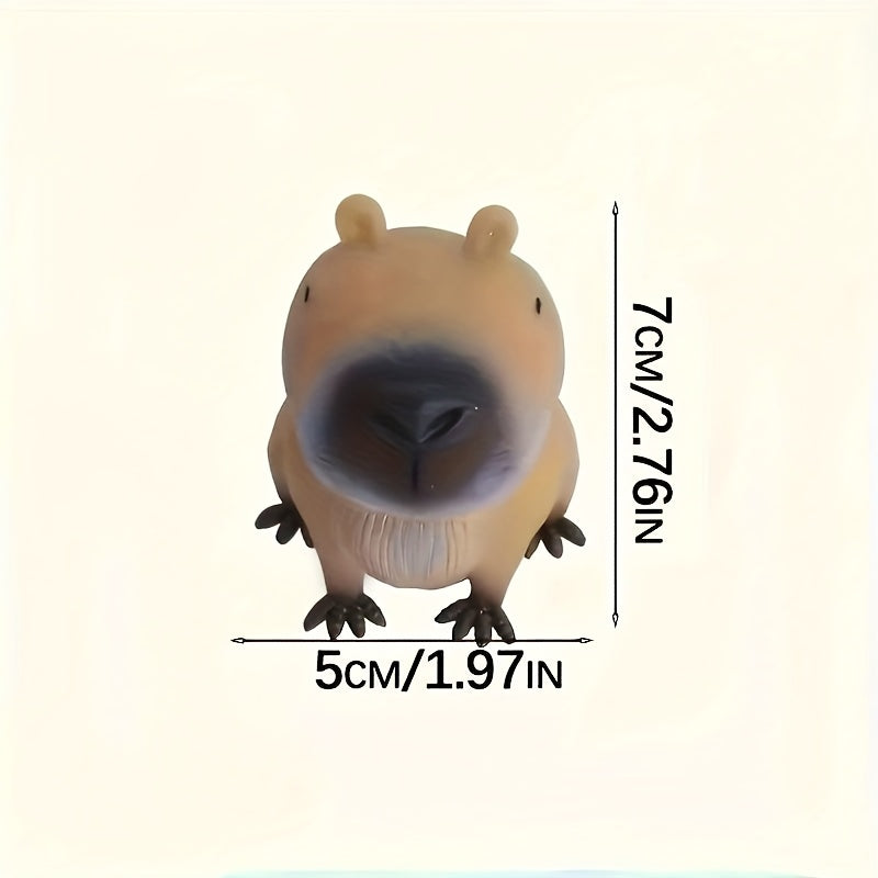 1x Capybara Rubber Speelgoed | Squeeze Bounce Toy | Duurzaam & Uniek | Feestje & Cadeautip voor Halloween/Kerst