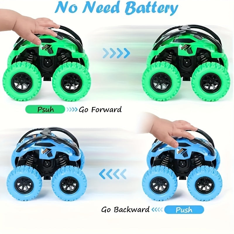 Monstertruck Speelgoedset (1/3 Stuks) | Lichtgevende Auto’s zonder Batterijen – Voor Jongens & Meisjes 3-6 Jaar – Ideaal als Cadeau