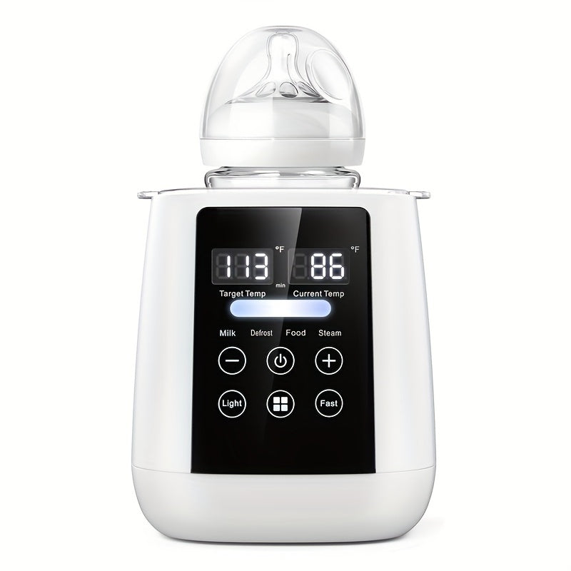 Babyfles Melkverwarmer en Sterilisator | 6-in-1 met Digitale LCD Slimme Temperatuurregeling en Automatische Uitschakeling voor Moedermelk