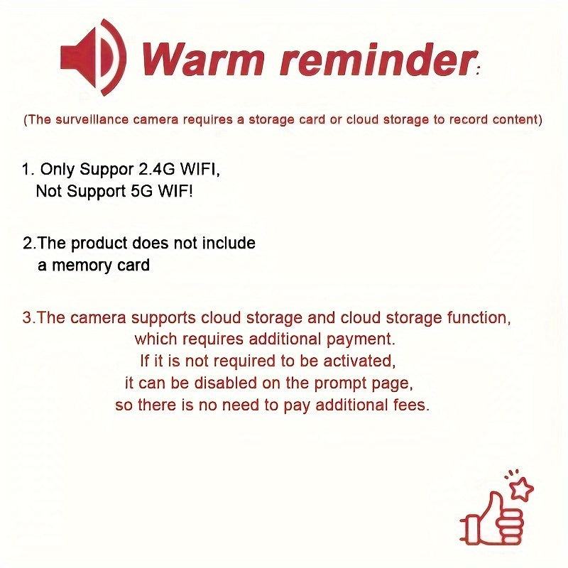 HD Slimme Camera | Draadloos met Twee-Weg Spraak & Nachtzicht | App voor Afstandsbediening via Smartphone | Huisbeveiliging Cadeau voor Ouders