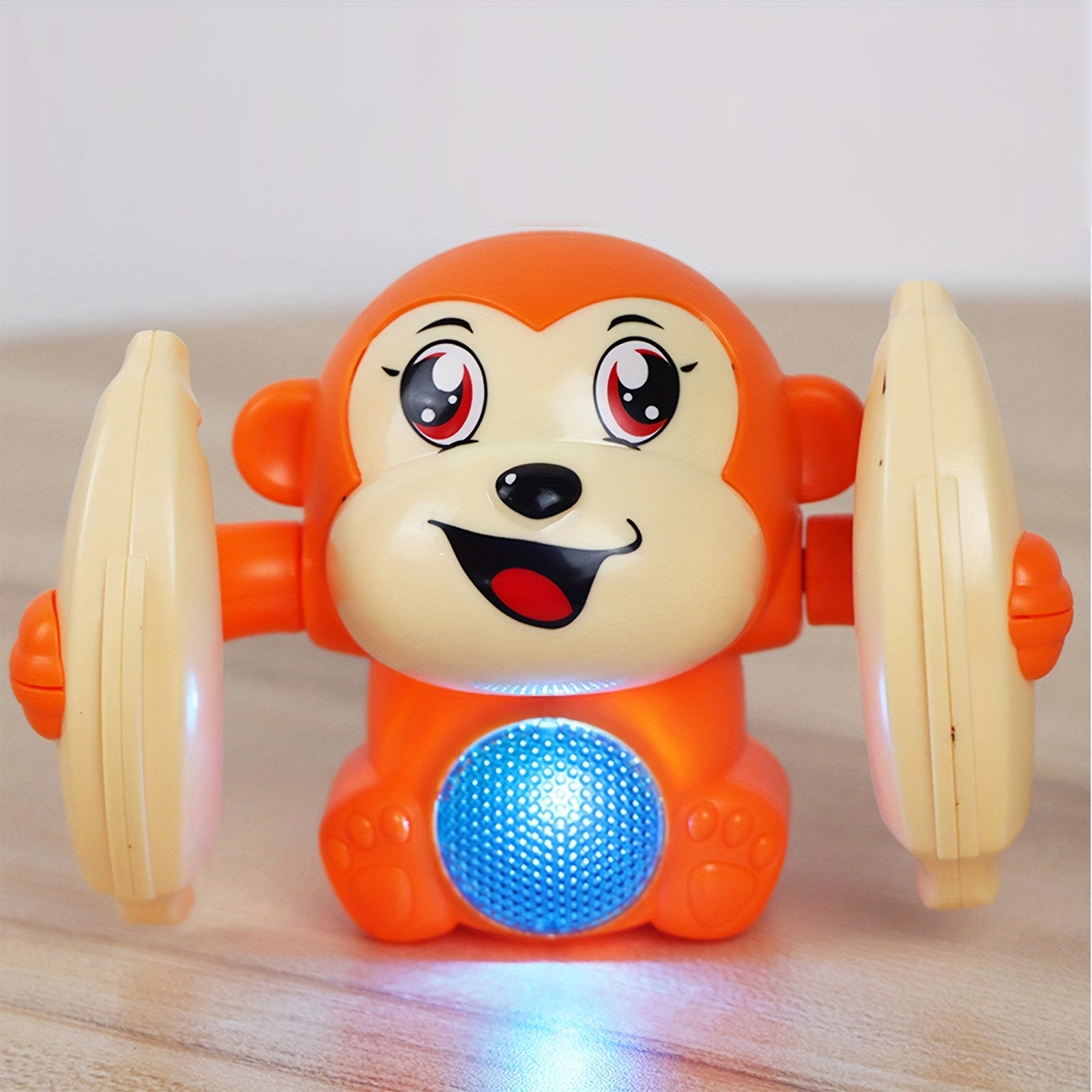Interactieve Lichtgevende Aap – Lopend Speelgoed met Bewegend Hoofd | Speels Cadeau voor Kinderen en Baby's