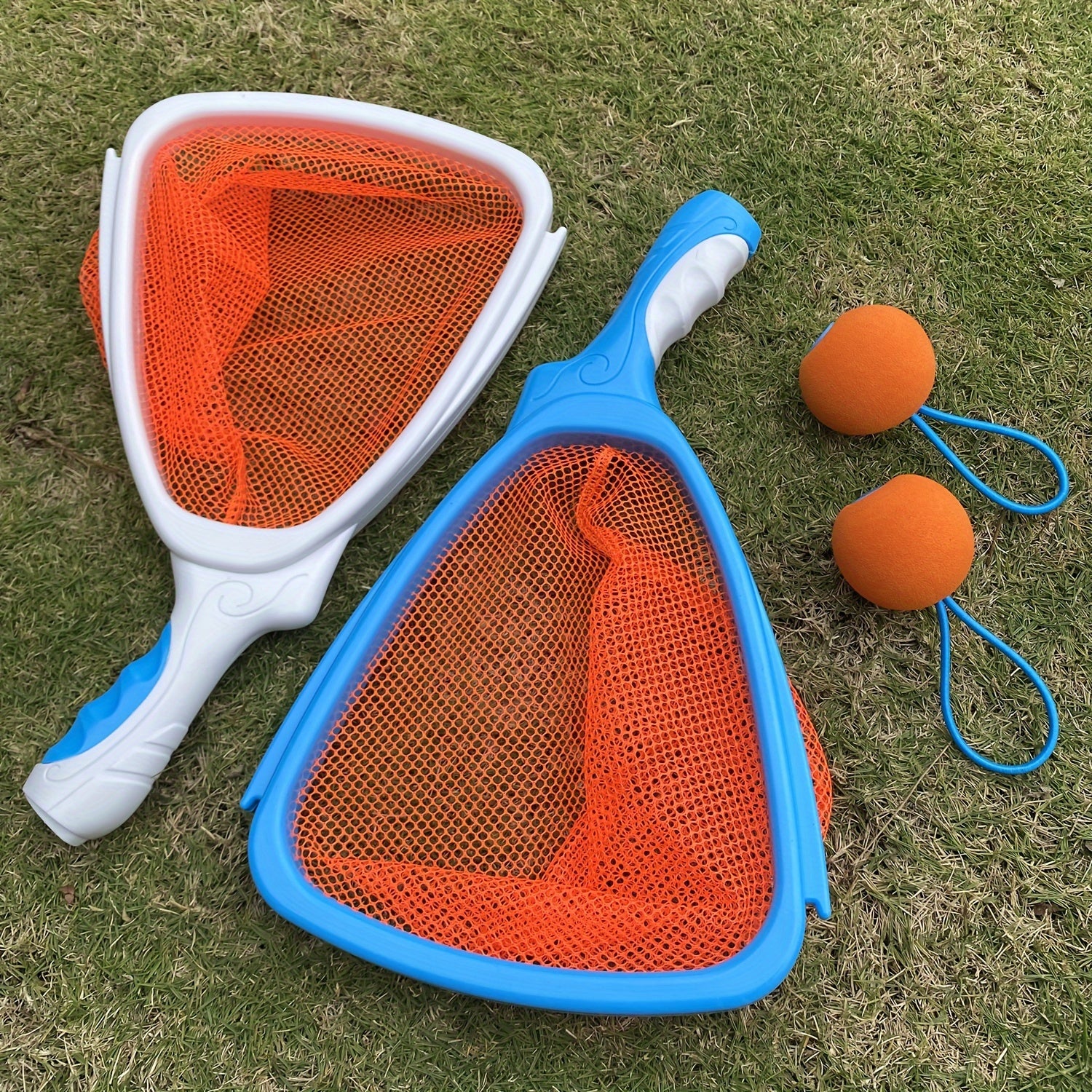 Actief Vangspel voor Kinderen vanaf 3 Jaar - Buitenspeelgoed Set met 2 Rackets en Ballen voor Jongens en Meisjes - Werp- en Vangspel voor in de Tuin of op het Strand