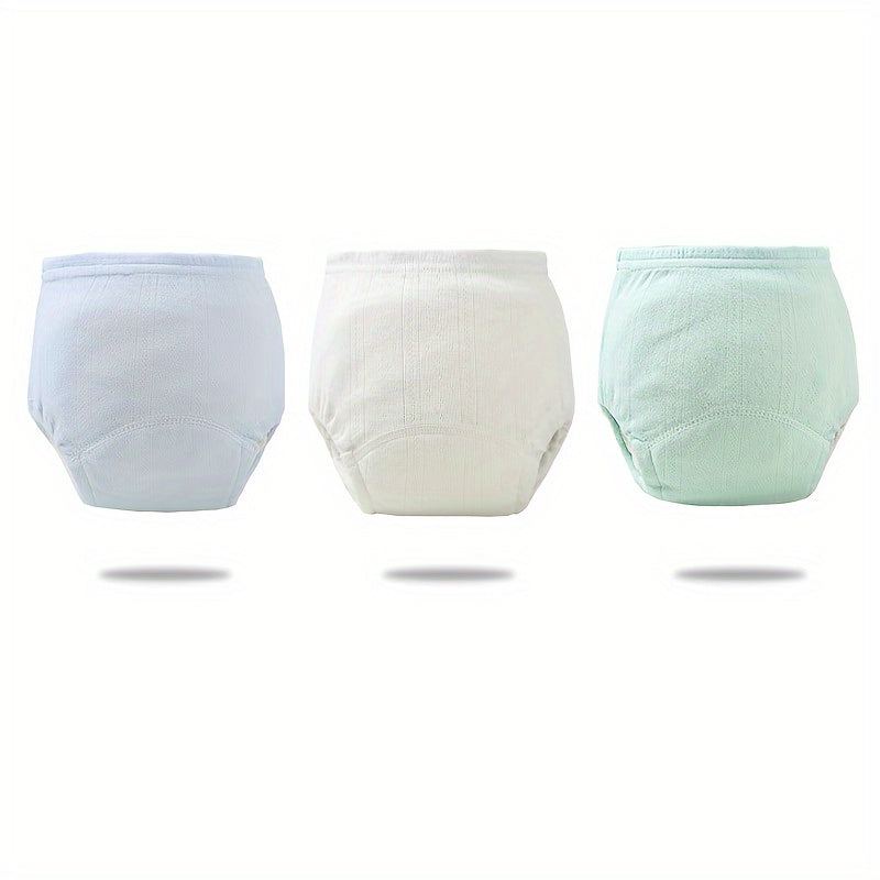 3-Pack Katoenen Training Pants | Ademend Katoen voor Baby's 0-3 Jaar