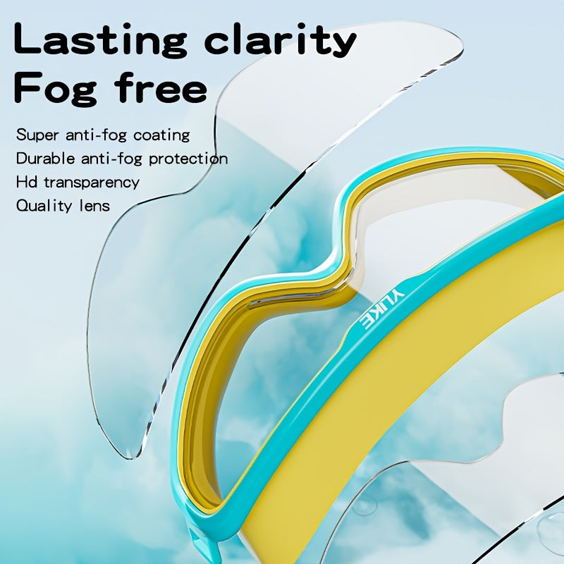 Waterdichte Anti-Fog Zwembril – Lekvrije Pasvorm & Oordoppen | Voor Jongens & Meisjes 3-14 jaar