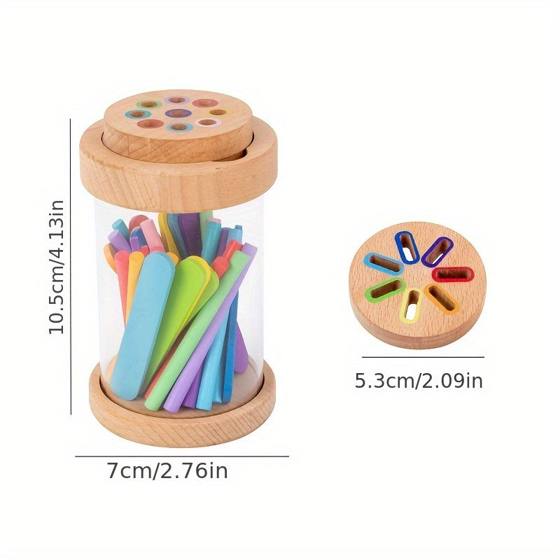 Houten Kleur & Vorm Sorteer Spel | Educatief IJsjes Matchingspel – Stimuleert Cognitieve Ontwikkeling & Leren door Spel