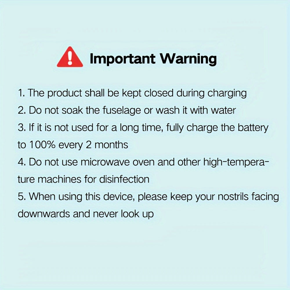 Elektrische Neusaspirator | Oplaadbare en Draagbare Nasale Reiniger met Drie Verstelbare Zuigkoppen, Muziek en Verlichting