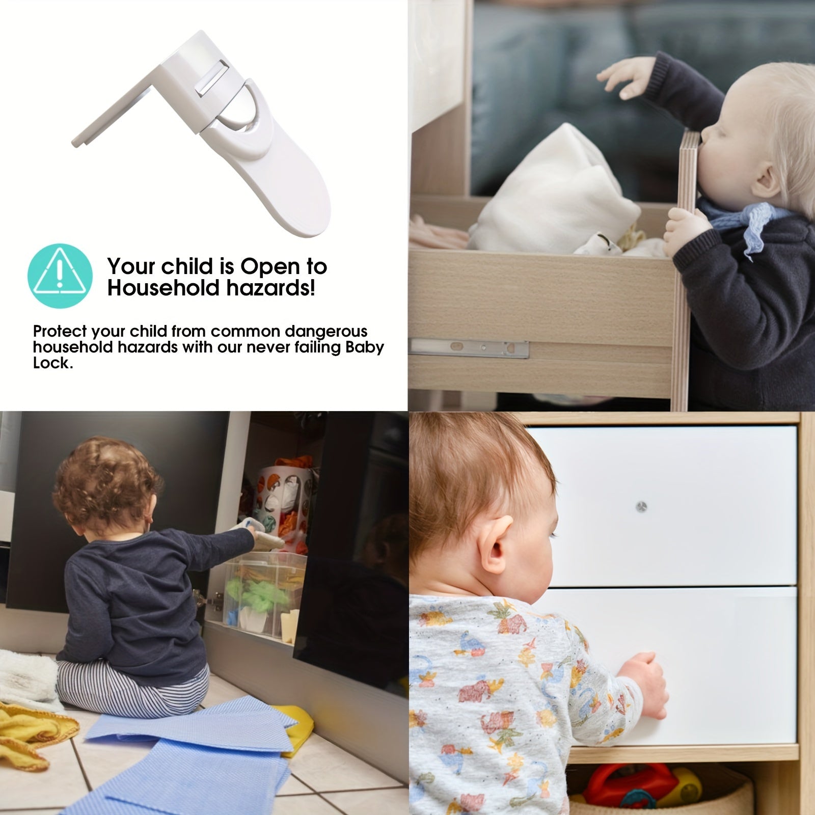 5-Pack Veilige Kastsloten | Ftalaatvrij, eenvoudige installatie zonder boren