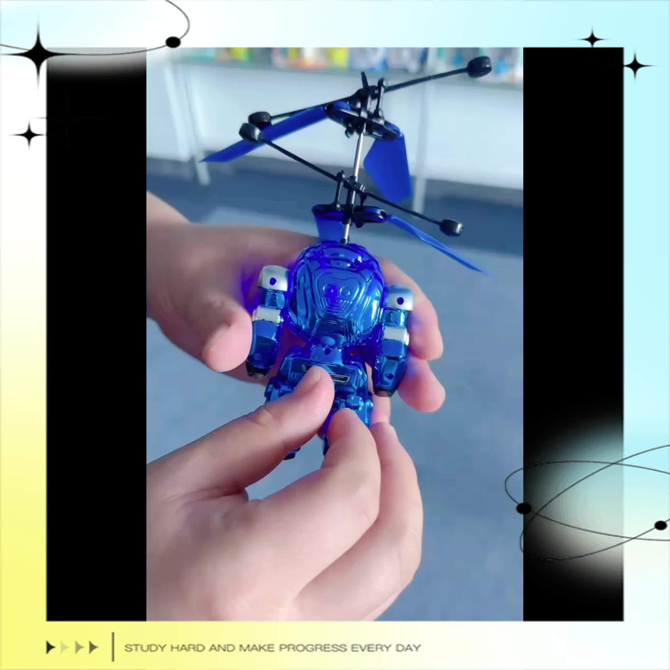 Mecha Vliegende Krijger met LED & Sensor | Zwevend Interactief Speelgoed – Magisch Luchtspektakel voor Jongens