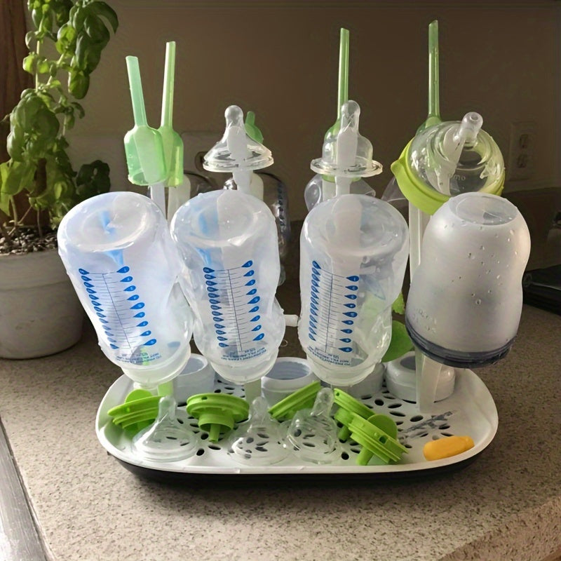 Super Ruimtebesparend Fles Droogrek | Veilig Droogrek met Handige Verwijderbare Waterlade Ideale Keukenaccessoire