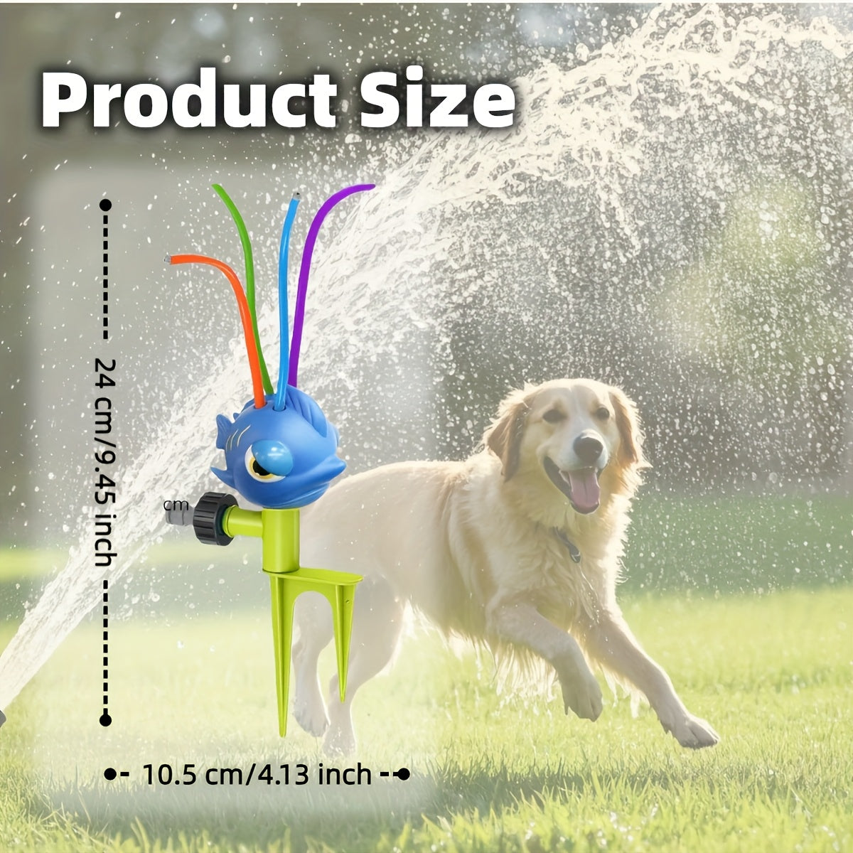 Octopus Sproeier Tuin – Schommelende Sprinkler met Levendige Kleuren, Weerbestendige Speelse Tuindecoratie voor Kinderen, Huisdieren & Zomerspeelplezier