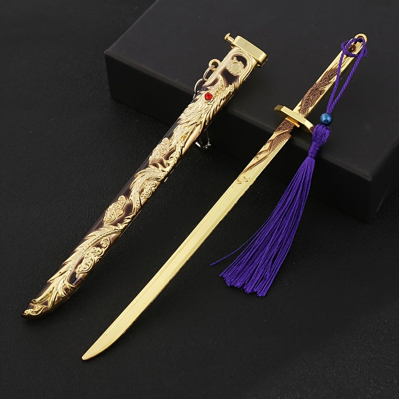 Mini Zwaard Sleutelhanger | Zinklegering Model | 22 cm | Cadeau