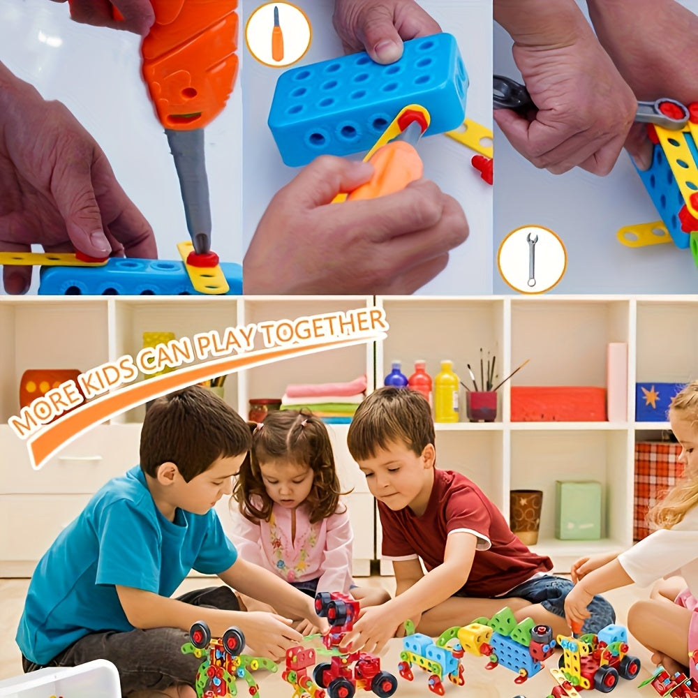 287-delige Schroefbouwset | Boor & Blokken – DIY Speelgoed 3+ Jaar