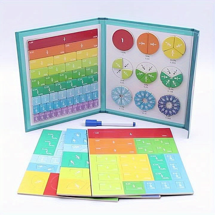 Magnetische Breuktegels Bord | Reken- en Leer Spel, Educatief STEM Speelgoed