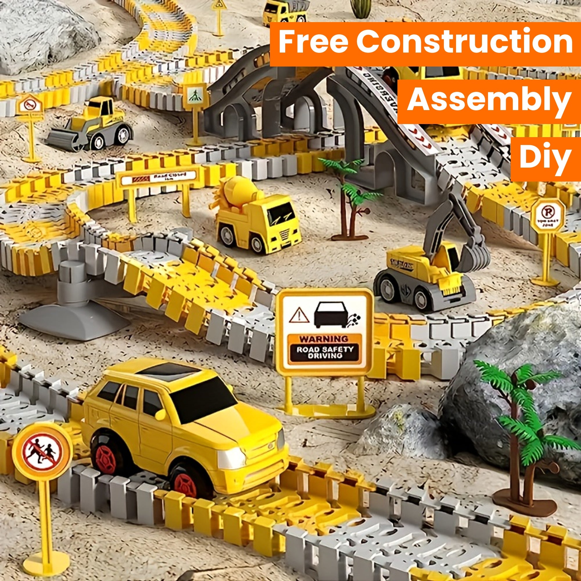 DIY Elektrische Trein Baan | Bouw- & Railvoertuigen | Educatief | Cadeau voor Kinderen