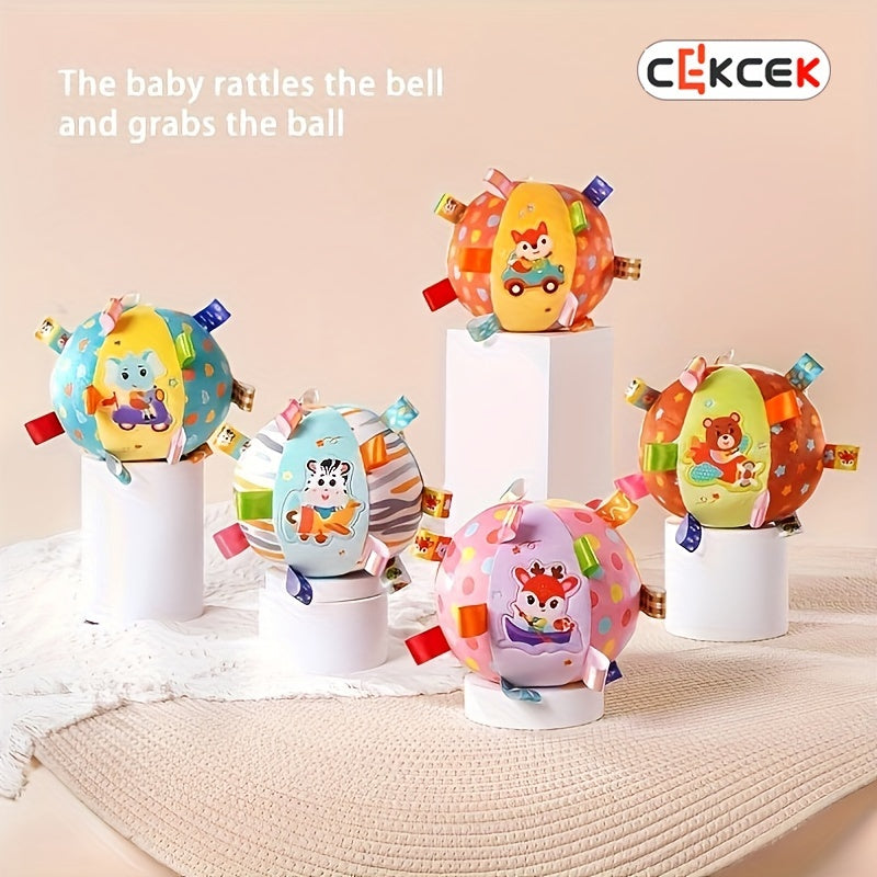 Babygrijpbal|Zachte pluche rammelaar – Baby cadeau