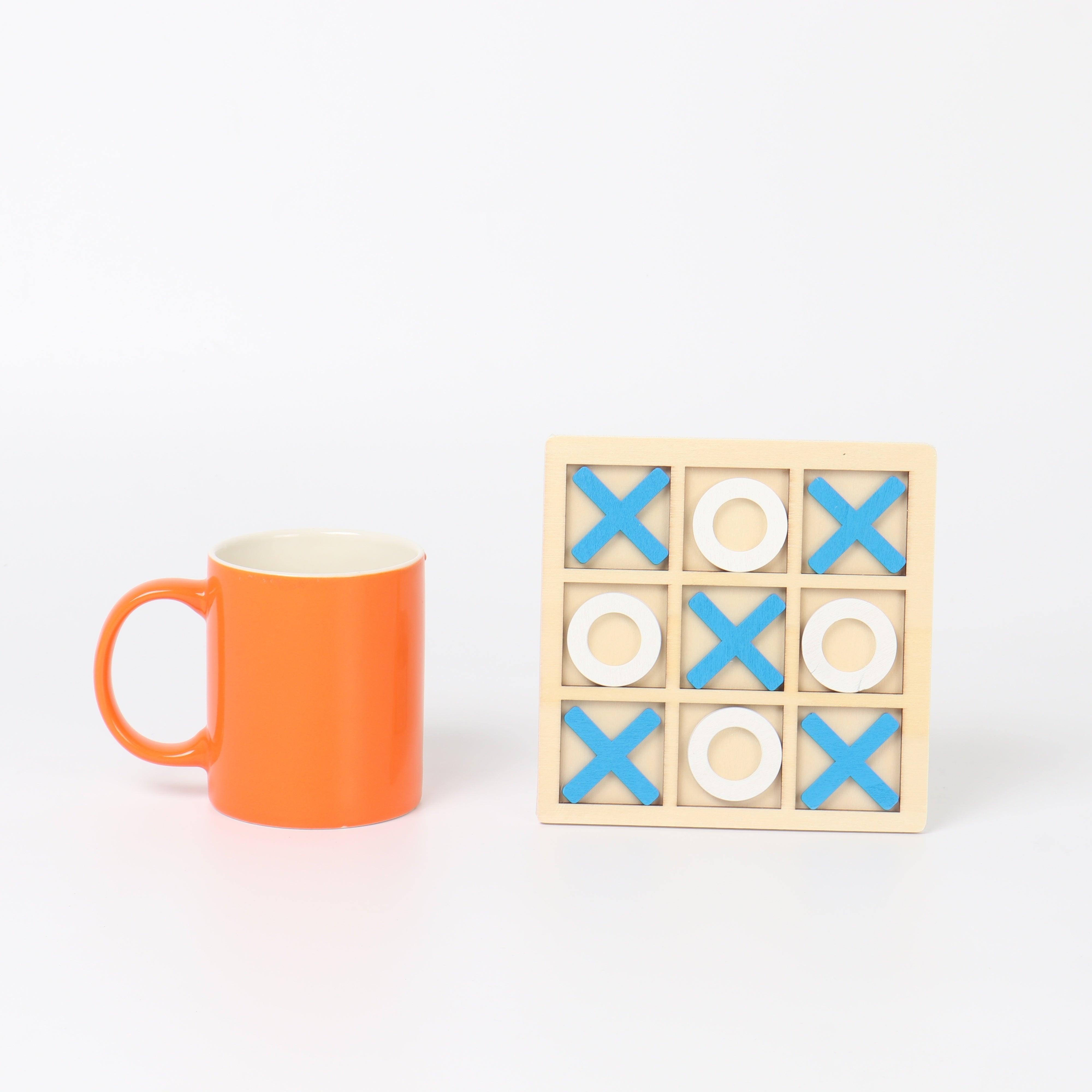 Premium Houten Boter-Kaas-en-Eieren Spel | 10-Delig Perfect voor de Tuin, Klassiek Tafelspel voor Thuis, Cadeau voor Kerst Halloween Thanksgiving