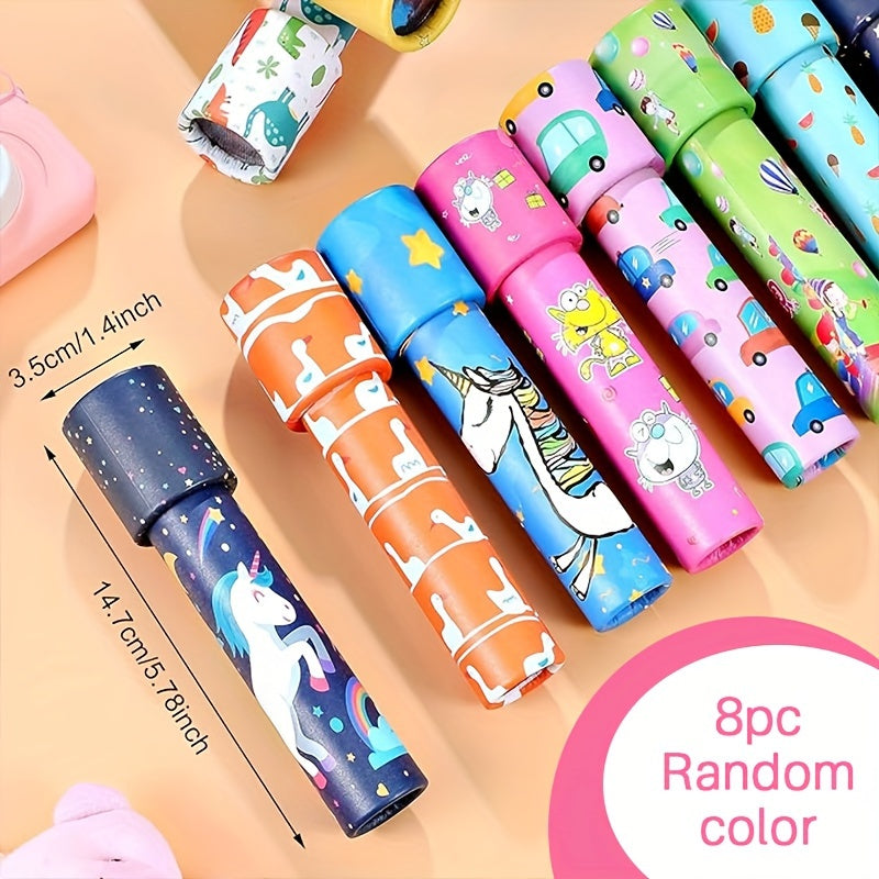 Klassieke Kaleidoscopen | 8-delig, kleurrijk en perfect als feestartikel