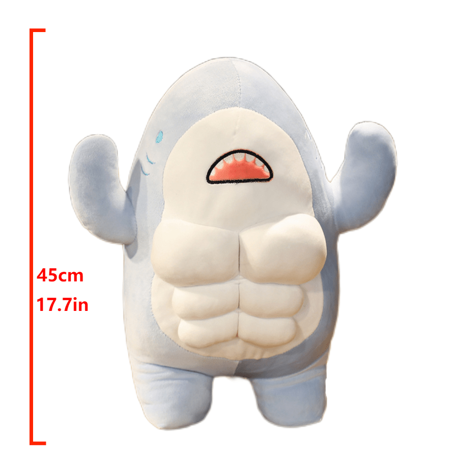 Zachte Blauwe Haai Knuffel 45cm | Schattig Walvis Kussen Speelgoed | Cadeau voor Verjaardagen & Feestdagen