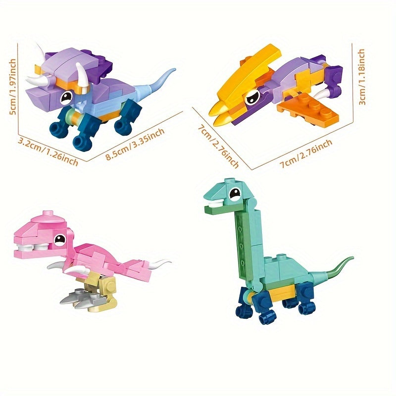12-in-1 Dinosaurus Bouwblokken Set – 404 Stukjes voor 12 Modellen of 1 Grote Dino