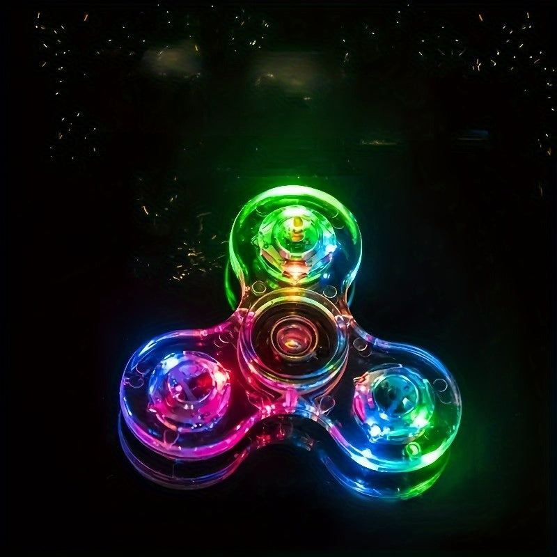 Multicolor LED Draaiende Gyroscoop | Stressverlichtend Fidget Speelgoed voor Jong & Oud