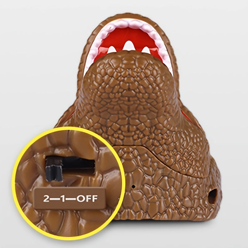 Brullende Dinosaurus LED Hoofdlamp – Oplaadbaar & Verstelbaar met Realistisch Design