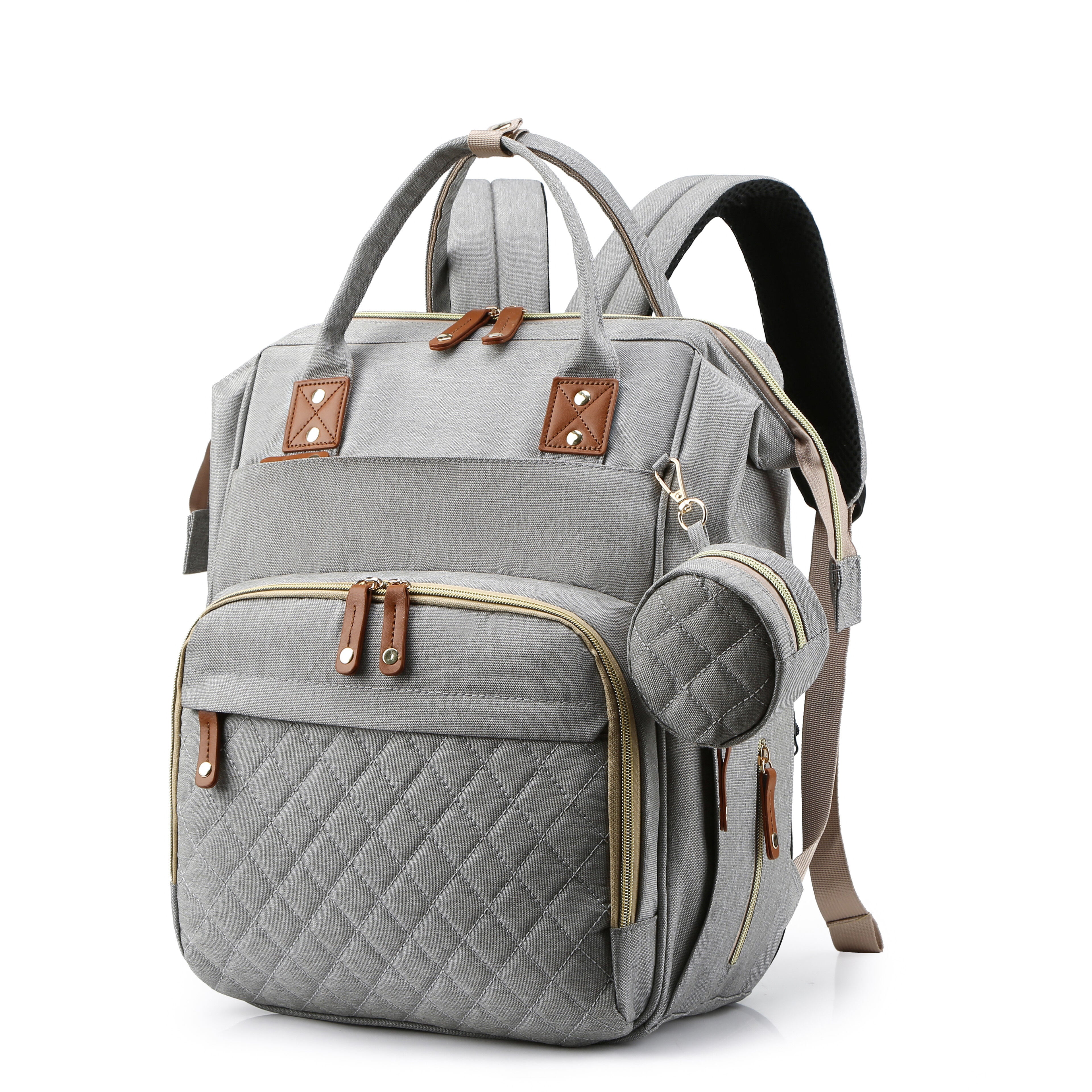 Grote Multifunctionele Waterdichte Luiertas | Trendy Tas met Verschoonstation, Reistas Rugzak