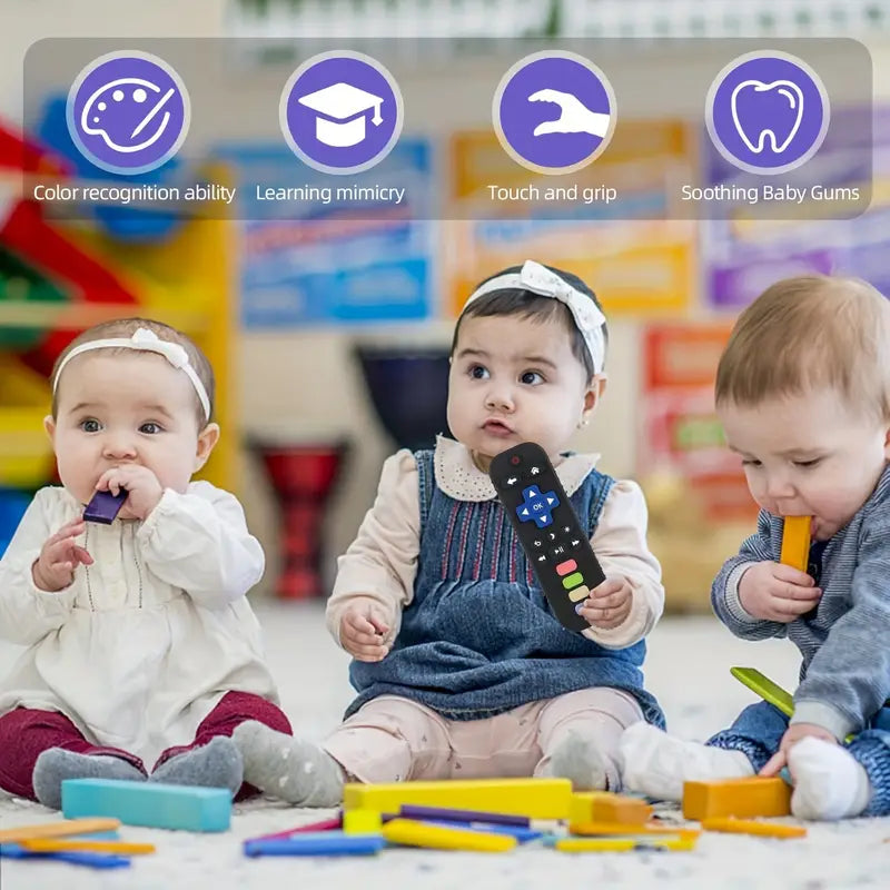 BPA-vrije Siliconen Baby Bijtring | Remote Control Vorm voor Teething, Perfect voor 6-12 Maanden